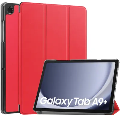 Produktbild von Schutzhülle für Samsung Galaxy Tab A9+ Plus 11 2023 SM-X210 / SM-X216 / SM-X218 Cover Tasche Smart Cover Magnetisch Wake Up & Sleep - Rot