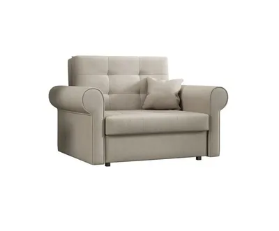 A single sofa bed is shown against a white background.