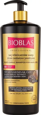 Produktbild von Bioblas Schwarzer Knoblauch Shampoo 1000ml Anti Haarausfall für M/F geruchlos