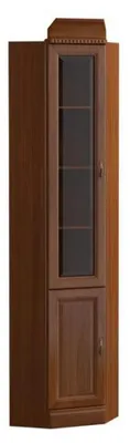 Produktbild von Eckvitrine Glasschrank Schrankvitrine Holzschrank Objektschrank Regalvitrine