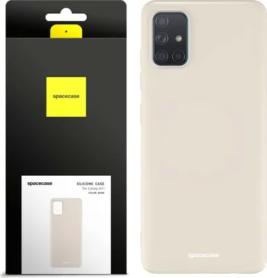 Zdjęcie produktu dla Silikonowe etui SPACECASE Silicone Case do Galaxy A51 Beżowy