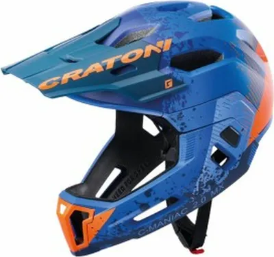 Produktbild von Crosshelm Cratoni C-Maniac 2.0 integral blau-orange matt größe L-XL (58-61 cm) 110311H3