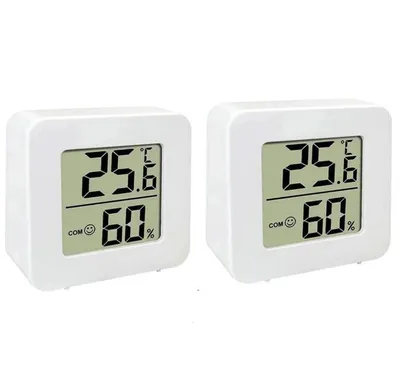 Produktbild von Temperaturanzeige für den Raum, Mini-Digital-Thermometer, Hygrometer mit Wandmontagesensor, LCD-Bildschirm für den Heimgebrauch.Stückzahl:2 Stück
