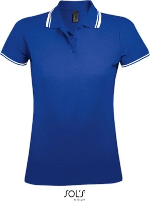 Immagine prodotto di SOLs 00578 | Polo da donna Pasadena - Colore: blu reale/bianco - Taglia: L