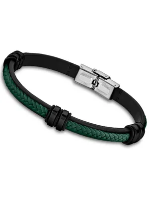 Immagine prodotto di Lotus LS1829/2/8 Bracciale da uomo in acciaio inossidabile argento verde 21,5 cm