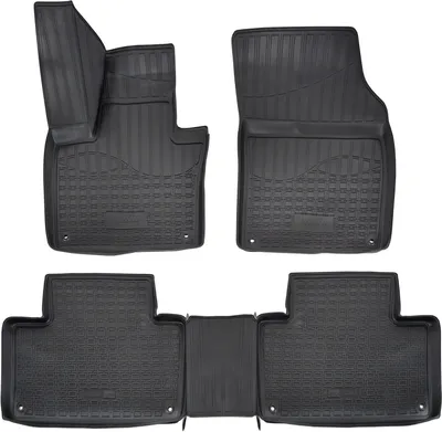 Produktbild von NORM LINERS | 3D Gummimatten Auto Matten Fussmatten Kompatibel mit Volvo XC90 2 ab 2014, Individuelle Passform mit Hohem Rand cca 4-5cm, Allwetter,