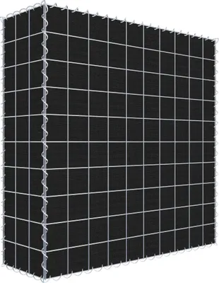Produktbild von Begrünte Gabione mit Vlies 100 cm x 100 cm x 30 cm (L x H x T), Maschenweite 10 cm x 10 cm, Spirale