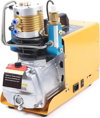 Produktbild von Hochdruck-Luftpumpe - Elektrischer Kompressor - 0–30 MPa einstellbar - 1,8 kW - 26,4 GPM - Digitalmanometer - Für PCP-Luftgewehre & Reifen - Weiß