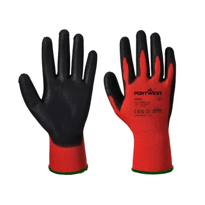 Produktbild von Portwest A641 RED PolyurethanSCHAUM-HANDSCHUH Red/Black Gr. M