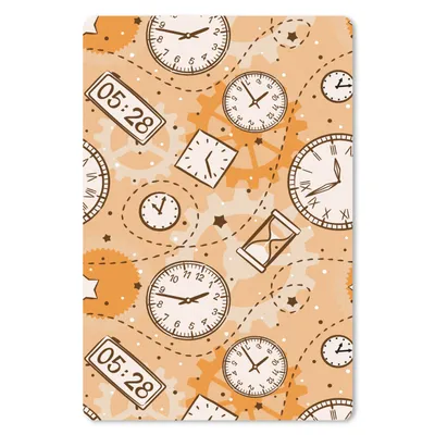 Produktbild von MuchoWow® Mauspad Mousepad Muster - Uhr - Sanduhr 18x27 cm - Mousepads - Maus Mat - Pad - Mausunterlage