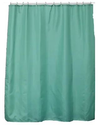 Produktbild von Tendance Duschvorhang mit Ringen - turkis - 180 x 200 cm - waschbar