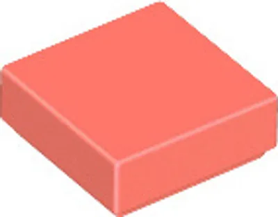 Image de 1 pièce LEGO, pièce c. 3070 en corail