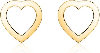 Produktbild von Herz Ohrstecker für Damen aus 585er Gold von Unique