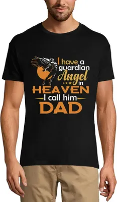 Produktbild von Herren Grafik T-Shirt Ich nenne ihn Papa - Vatertag - Schutzengel im Himmel – I Call Him Dad - Father's Day - Guardian Angel In Heaven