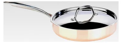 Produktbild von Kupfer-Stieltopf mit Deckel, 24 cm