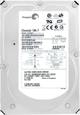 Obrázek produktu pro Pevný disk Dell ST373207LW 73GB 10000RPM SCSI 68-PIN 3,5''palce 0GC827