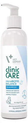 Produktbild von VETEXPERT Clinic Care microBiome Balance - shampoo für hunde und katzen - 250 ml