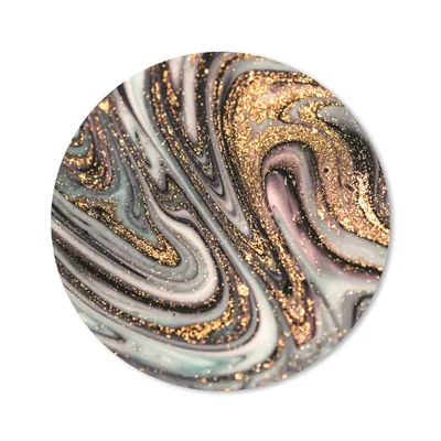 Produktbild von MuchoWow® Mauspad Mousepad Marmoroptik - Gold - Glitter - Luxus - Marmor - Weiß 20x20 cm - Mousepads - Maus Mat - Pad - Mausunterlage - Schreibtischmatte