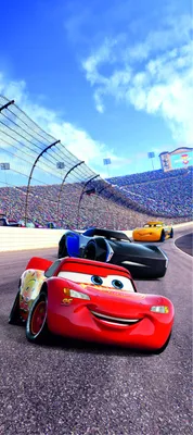 Produktbild von Disney Poster Cars Blau, Braun und Rot - 600774 - 90 x 202 cm
