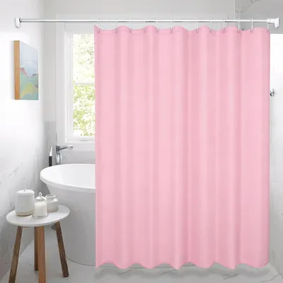 Obrázok produktu pre Sprchový záves 180x200 cm, ružová, vodotesný, pre kúpeľňu