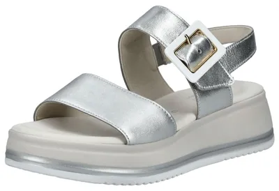 Produktbild von Gabor Shoes Plateau Sandale - Silber Leder : Normal : 40 Größe: 40 Weite: Normal