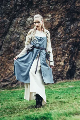 Produktbild von Wikinger Überkleid Taubenblau "Inka"  L/XL