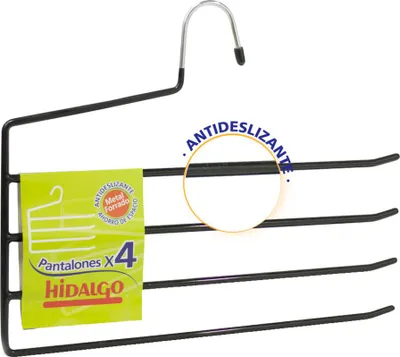 Zdjęcie produktu dla Antypoślizgowy wieszak na 4 spodnie, kolor niebieski
