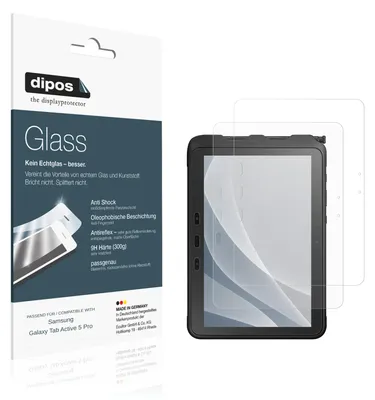 Image de 2x Protection ecrán pour Samsung Galaxy Tab Active5 Pro 5G mat Verre souple Film Protecteur 9H dipos