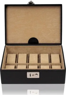 Produktbild von Windrose - Uhrenkoffer Beluga 10 - Schwarz - 70040/98