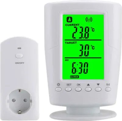 Produktbild von Kabelloser Thermostatstecker, programmierbarer Smart-Home-Thermostat, Temperatur- und Isolierungssynchronisationssteuerung