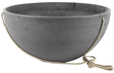 Produktbild von Ter Steege Blumentopf - hangend - recycelt - grau - 35 x 17 cm