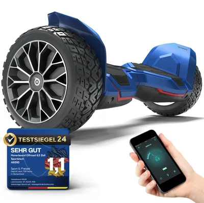 Produktbild von Bluewheel Hoverboard HX510_BL - 8.5" Vollgummireifen - LED-Scheinwerfer