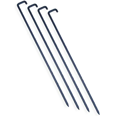 Produktbild von Bodenanker 70cm Zinkgrundierung, Zeltheringe stabile Erdanker Landschaft Bodenpfähle J-Haken