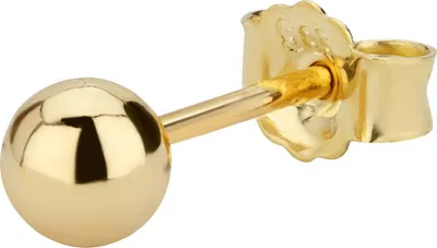 Produktbild von Single 4mm Kugel Ohrstecker 585 Gelbgold Ohrschmuck Ohrringe Kugelstecker 5568