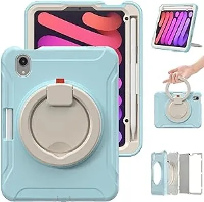 Immagine prodotto di Custodia per iPad Mini 6 8,3" blindata con supporto Blu