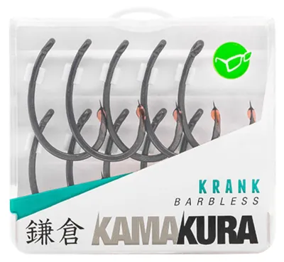 Produktbild von Korda Kamakura Krank Barbless - 10 Karpfenhaken, Größe:8