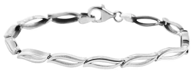 Produktbild von 925/- Echt Silber Schmuckarmband "Buena", 925/rhodiniert