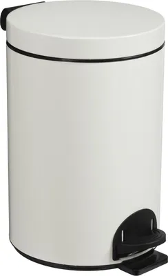 Image de Poubelle Sanelia 5l Blanche Seau Antibactérien, Ouverture à Pédale - Générique