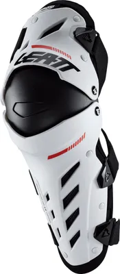 Image de Leatt Dual Axis protecteurs de genoux et de tibias, blanc, S/M