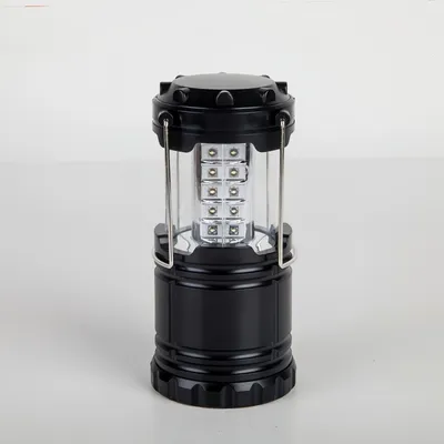 Produktbild von LED -Campinglichter,3 Farben einstellbar,Mini -Campinglicht mit Haken,Notleuchten tragbares Wandern,Batteriestil Campinglichter(Ohne Batterie)Schwarz