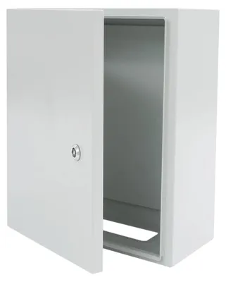 Produktbild von Elektrischer Schaltschrank - Verteilerschrank - IP55 Wasserdichtes Stahlgehäuse - 40x20x50 cm - Große Kapazität Innen/Außen - Grau