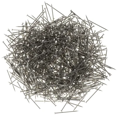 Stecknadeln, 713 Stück, 14 mm, Metall, Silber