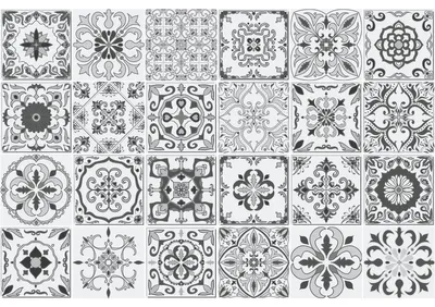 Produktbild von Wandaufkleber – Selbstklebende Fliesenaufkleber für Küche und Bad – AZULEJOS DAGOBERTO – 24 Aufkleber, 20 x 20 cm