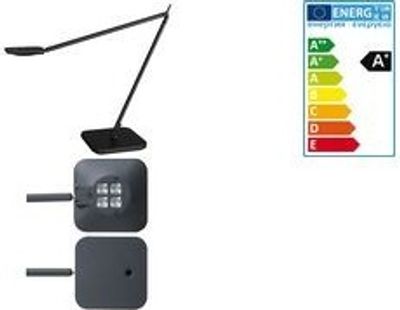 Unilux LED Schreibtischlampe Magic, schwarz, 52 x 40 x 5 cm