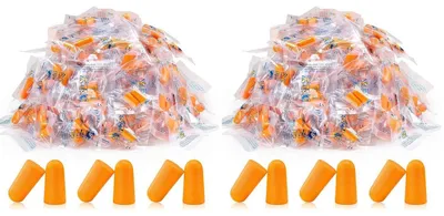 Produktbild von Schaumstoff-Ohrstöpsel zur Geräuschunterdrückung 50 Paar Orange Wiederverwendbar 38 dB NRR