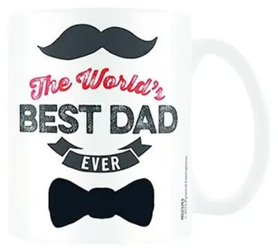 Obrázok produktu pre Floso – „The Worlds Best Dad“ kávový hrnček, 315 ml CD720 (jednotná veľkosť) (biela)