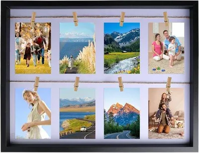 Immagine prodotto di Parete in legno 3D per foto e cartoline, 75 cm
