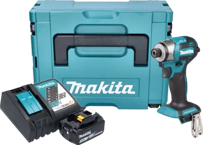 Produktbild von Makita DTD 173 RT1J Akku Schlagschrauber 18 V 180 Nm 1/4“ Brushless + 1x Akku 5,0 Ah + Ladegerät + Makpac