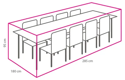 Produktbild von Gartenmöbel-set Schutzhülle 285x180x95 cm