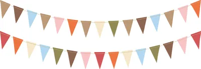 Produktbild von 1 Girlande aus Papier, Waldtier Farben